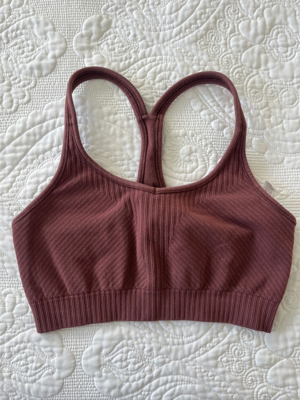 Athleta Ribbed Racerback Sports Bra